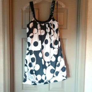 Hippie/70s polkadot dress